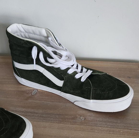 Vans Off The Wall Men's Green High-Top Sneakers, Size 10, Worn Twice, Clean - Picture 9 of 14